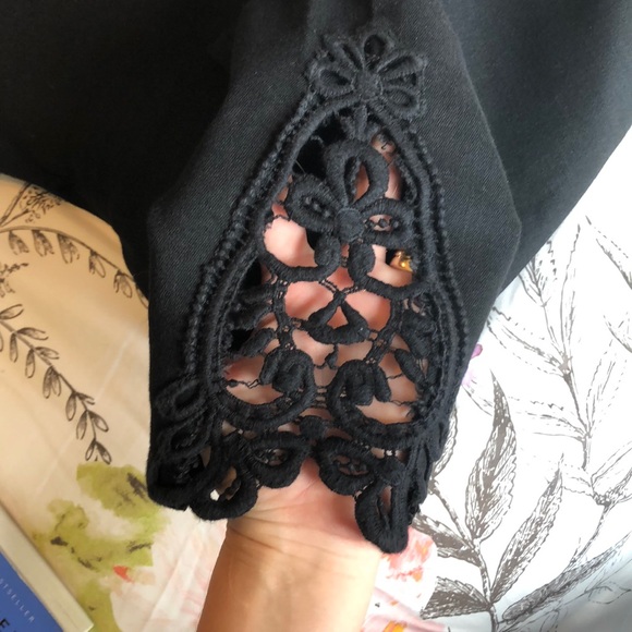 Luxe Denim 360 stretch pants-peekaboo lace ankles - Picture 2 of 3